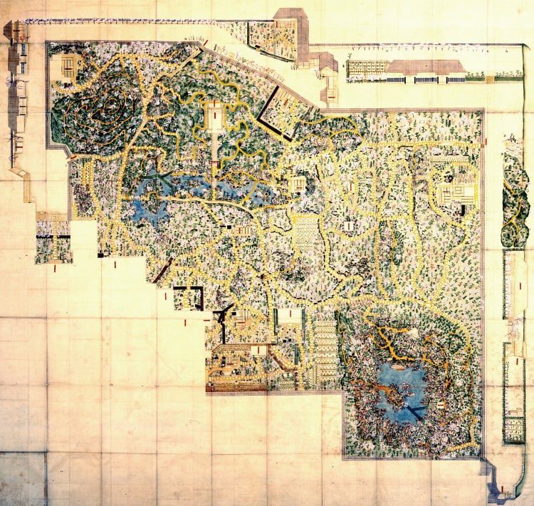 御城御庭絵図の画像